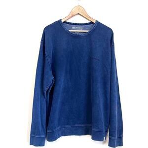 Fair Harbor Mens The Saltaire Crew Sweatshirt Size XL Vintage Wash Blue Pullover